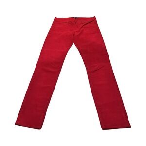 VTG Ralph Lauren Sport Woman's 8 Straight Leg Red Corduroy Pants Cords